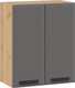 Миниатюра изображения товара Шкаф навесной для кухни ТриЯ Тиана 1В6 (дуб крафт золотой/асфальт супермат)
