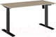 Миниатюра изображения товара Стол с подъемным механизмом WellDesk WDЕ Evolution 139.5x80x1.8 (черный/ясень шимо)
