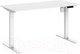 Миниатюра изображения товара Стол с подъемным механизмом WellDesk WDЕ Evolution 139.5x80x1.8 (белый/белый)