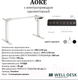 Миниатюра изображения товара Стол с подъемным механизмом WellDesk WDЕ Evolution 139.5x80x1.8 (белый/ясень шимо)