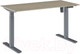 Миниатюра изображения товара Стол с подъемным механизмом WellDesk WDЕ Evolution 139.5x80x1.8 (серый/ясень шимо)