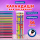 Миниатюра изображения товара Набор цветных карандашей Brauberg Premium / 181934 (36цв)