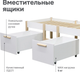 Миниатюра изображения товара Комплект ящиков под кровать Dipriz Ами Д.7554-01.1 (2шт, белый)