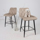 Миниатюра изображения товара Стул барный AksHome Vito (бежевый велюр HLR-08/черный)