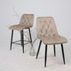 Миниатюра изображения товара Стул барный AksHome Vito (бежевый велюр HLR-08/черный)