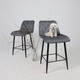 Миниатюра изображения товара Стул барный AksHome Vito (серый велюр HLR-21/черный)