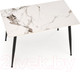 Миниатюра изображения товара Обеденный стол Halmar Emilio / V-CH-EMILIO_120-ST (белый мрамор/черный)