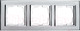 Миниатюра изображения товара Рамка для выключателей и розеток Ovivo Mina 401-100000-227 (серебристый)