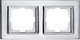Миниатюра изображения товара Рамка для выключателей и розеток Ovivo Mina 401-100000-226 (серебристый)