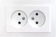 Миниатюра изображения товара Розетка Ovivo Mina 401-010300-908 (белый)