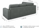 Миниатюра изображения товара Диван угловой Mio Tesoro Aurora компл.2 левый (Velutto 32 темно-серый)