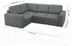 Миниатюра изображения товара Диван угловой Mio Tesoro Aurora компл.2 левый (Velutto 32 темно-серый)