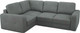 Миниатюра изображения товара Диван угловой Mio Tesoro Aurora компл.2 левый (Velutto 32 темно-серый)