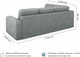 Миниатюра изображения товара Диван угловой Mio Tesoro Aurora компл.2 левый (Velutto 12 серый)