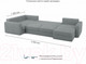 Миниатюра изображения товара Диван П-образный Mio Tesoro Aurora компл.3 правый (Velutto 12 серый)