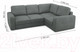 Миниатюра изображения товара Диван угловой Mio Tesoro Aurora компл.2 правый (Velutto 32 темно-серый)
