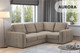 Миниатюра изображения товара Диван угловой Mio Tesoro Aurora компл.2 правый (Velutto 06 кремовый)