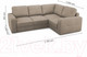 Миниатюра изображения товара Диван угловой Mio Tesoro Aurora компл.2 правый (Velutto 06 кремовый)
