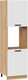 Миниатюра изображения товара Шкаф-пенал кухонный ТриЯ Тиана 1П6 (дуб крафт золотой/белый супермат)