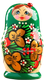 Миниатюра изображения товара Матрешка сувенирная Sima-Land Божья коровка. Зеленое платье / 3440247