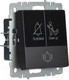 Миниатюра изображения товара Кнопка звонка IEK Brite BR-V14-2-10-K02 (черный)