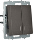 Миниатюра изображения товара Выключатель IEK Brite BR-V20-2-10-K45 (темная бронза)