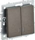 Миниатюра изображения товара Выключатель IEK Brite BR-V20-2-10-K45 (темная бронза)