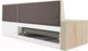 Миниатюра изображения товара Уголок кухонный мягкий Mebel-Ars Таллин 211x83x141 (бархат бежевый Star Velvet 6 Light Beige)