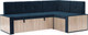 Миниатюра изображения товара Уголок кухонный мягкий Mebel-Ars Таллин 211x83x141 (темно-синий Luna 034)