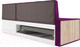 Миниатюра изображения товара Уголок кухонный мягкий Mebel-Ars Таллин 211x83x141 (фиолетовый)