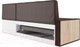 Миниатюра изображения товара Уголок кухонный мягкий Mebel-Ars Таллин 211x83x141 (велюр молочный шоколад НВ-178 13)