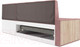 Миниатюра изображения товара Уголок кухонный мягкий Mebel-Ars Таллин 211x83x141 (велюр пудра НВ-178 18)