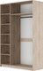 Миниатюра изображения товара Шкаф Bravo Мебель Ланзетти Жемчуг ШР-3 (дуб торонто/жемчуг)