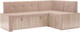 Миниатюра изображения товара Уголок кухонный мягкий Mebel-Ars Таллин 211x83x141 (кордрой бежевый)