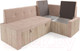 Миниатюра изображения товара Уголок кухонный мягкий Mebel-Ars Таллин 211x83x141 (кордрой бежевый)