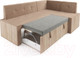 Миниатюра изображения товара Уголок кухонный мягкий Mebel-Ars Таллин 211x83x141 (кордрой бежевый)