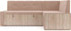 Миниатюра изображения товара Уголок кухонный мягкий Mebel-Ars Таллин 211x83x141 (кордрой бежевый)