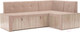 Миниатюра изображения товара Уголок кухонный мягкий Mebel-Ars Таллин 211x83x141 (кордрой бежевый)