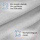 Миниатюра изображения товара Ткань для творчества Sentex Флис двухсторонний 50x50 (серебристый)