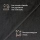 Миниатюра изображения товара Ткань для творчества Sentex Флис двухсторонний 50x50 (черный)