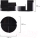 Миниатюра изображения товара Органайзер настольный Brauberg Round / 238100 (черный)