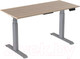 Миниатюра изображения товара Стол с подъемным механизмом WellDesk WDЕ Uplift 139.5x80x2.8 (серый/ясень шимо)