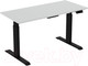Миниатюра изображения товара Стол с подъемным механизмом WellDesk WDЕ Uplift 139.5x80x2.8 (черный/белый)