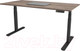 Миниатюра изображения товара Стол с подъемным механизмом WellDesk WDЕ Uplift 139.5x80x2.8 (черный/дуб стирлинг)