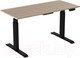 Миниатюра изображения товара Стол с подъемным механизмом WellDesk WDЕ Uplift 139.5x80x2.8 (черный/ясень шимо)