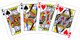 Миниатюра изображения товара Игральные карты Bee Standard Index Red / 1004508-r