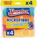 Миниатюра изображения товара Набор салфеток хозяйственных Spontex Microfibre4 / 19780029 (4шт)