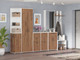 Миниатюра изображения товара Секция в прихожую Премиум ПР-7 Модуль 10 (белый/дуб крафт табачный)