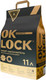 Миниатюра изображения товара Наполнитель для туалета Ok-Lock Кофе комкующийся (4.76кг/11л)