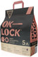 Миниатюра изображения товара Наполнитель для туалета Ok-Lock Персик комкующийся (2.15кг/5л)